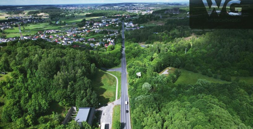 Kurzętnik, działka usługowa- ciekawa okolica, przy drodze, parking!