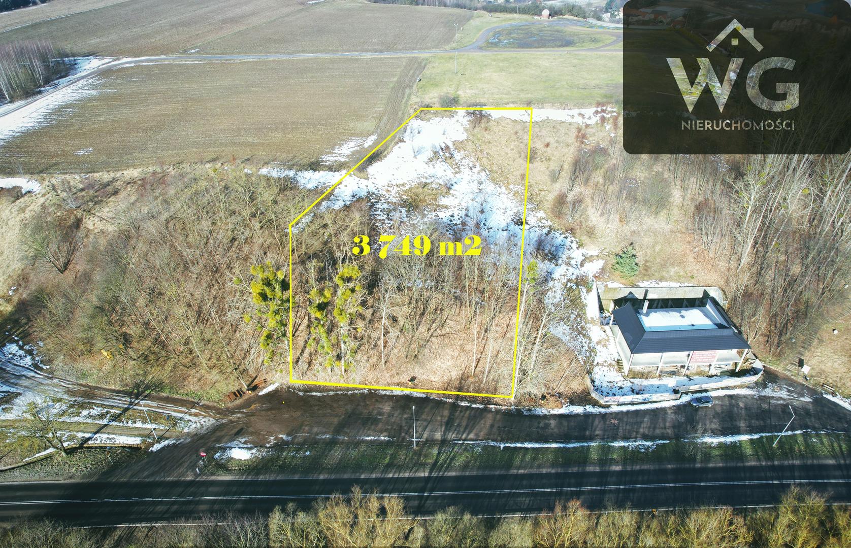 Kurzętnik, działka usługowa- ciekawa okolica, przy drodze, parking!